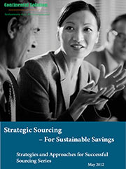 Strategic Sourcing  - For Sustainable Savings